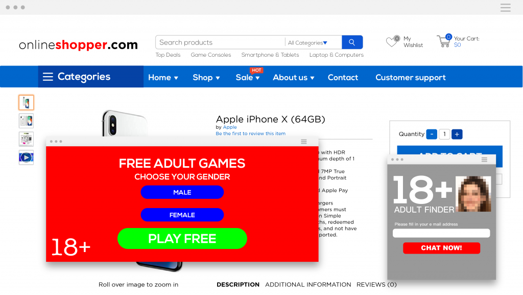 prevent adult content with brandlock