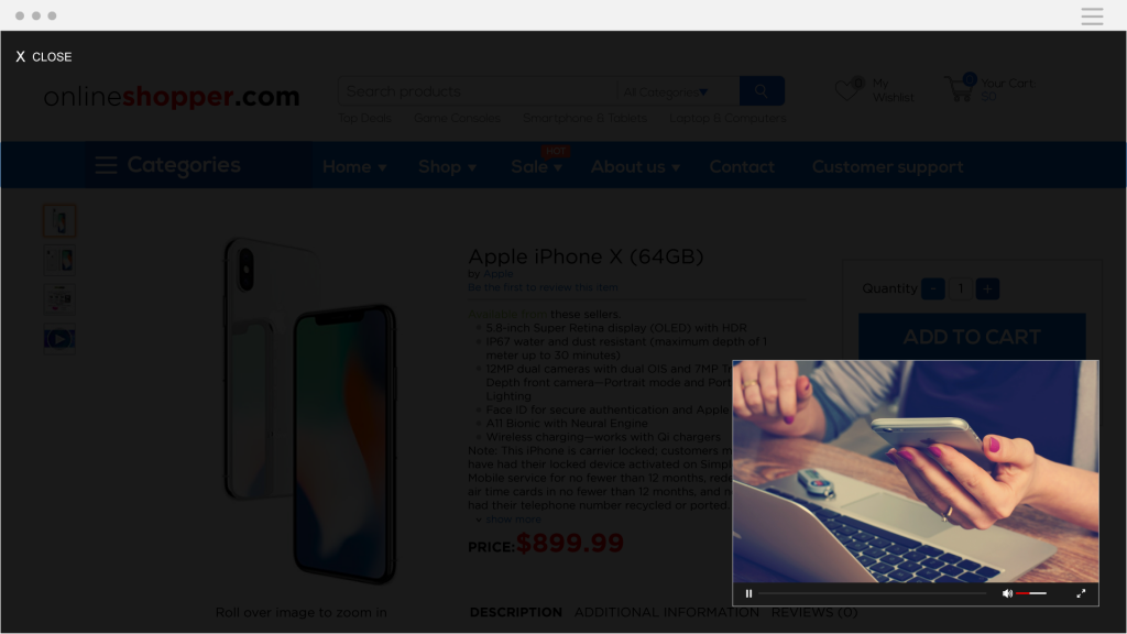 video ads popup brandlock
