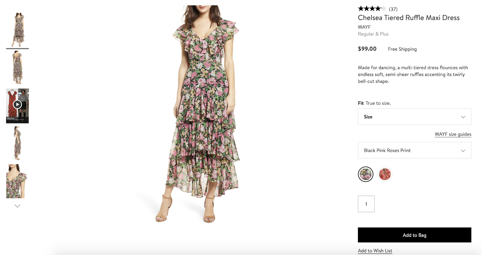 product page optimization nordstrom