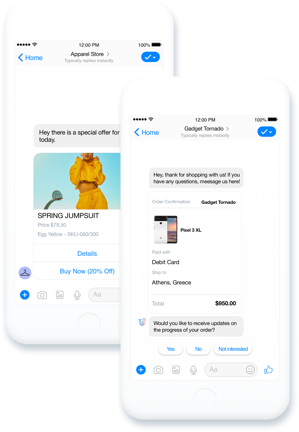 messenger to increase ecommerce conversion rate