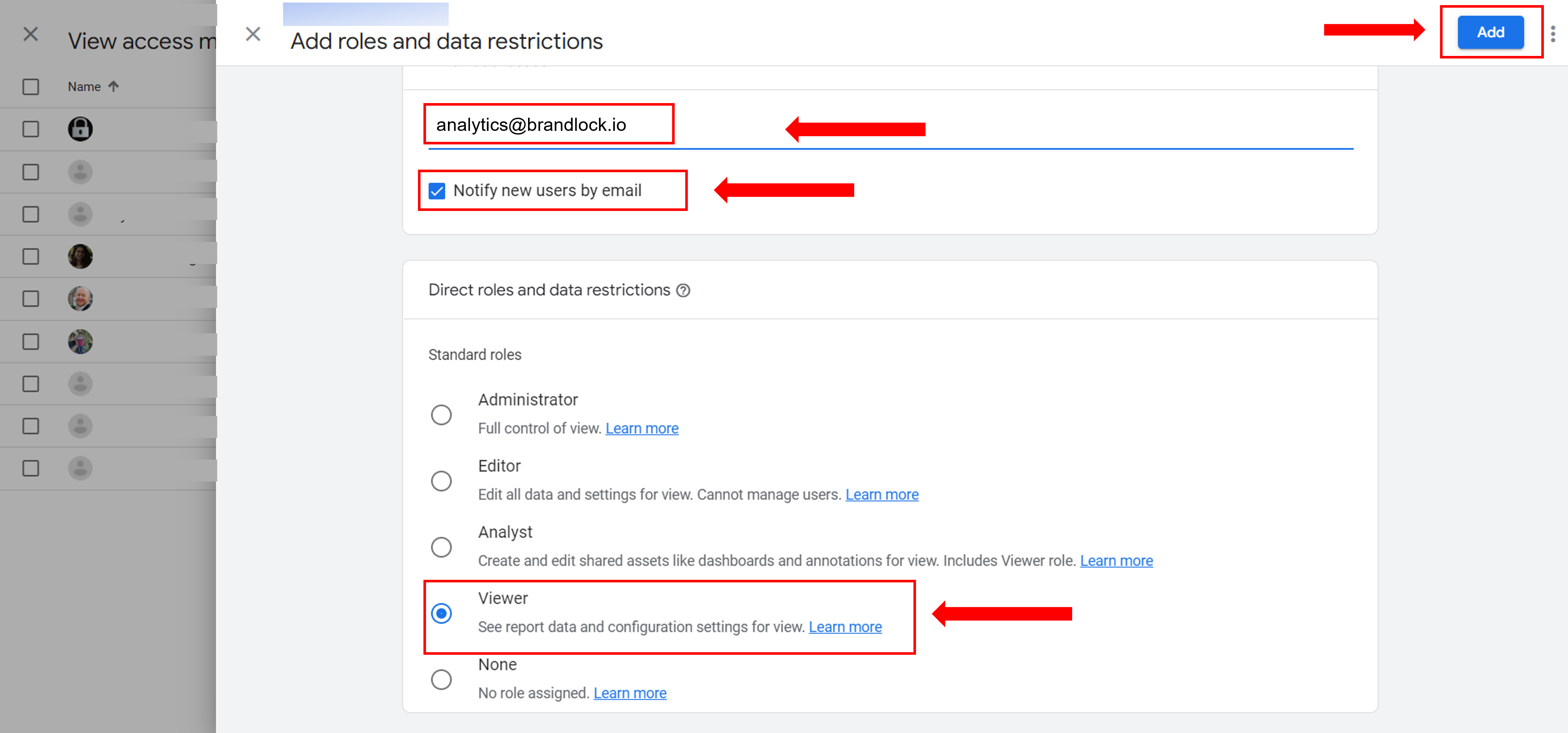 How to Grant User Access in Google Analytics